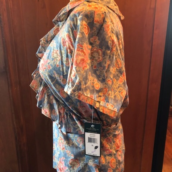 Ralph Lauren green label floral wrap blouse XL - Picture 6 of 6